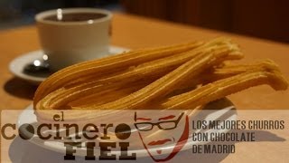 LOS MEJORES CHURROS CON CHOCOLATE DE MADRID [upl. by Azaleah]