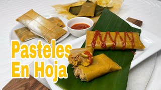 Los Mejores Pasteles En Hoja Dominicano  Pasteles En Hoja Relleno De Carne De Cerdo  Chef Darianny [upl. by Oswin244]