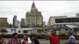 On the ferry crossing the River Mersey from Woodside to Liverpool [upl. by Leahcimdivad]