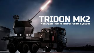 Genius idea in converting a Bofors 40mm naval gun into a Tridon Mk2 land based air defense system [upl. by Lakim862]