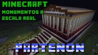 Minecraft  Monumentos a escala real  Partenon [upl. by Anilam]