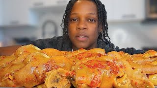 BRAISED WHOLE PIG FEET • PIG FEET MUKBANG • 먹방 EATING SHOW  CUZZO AB [upl. by Massingill]