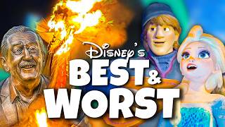 Top 10 WORST amp BEST at the Disney Theme Parks  New Disney Rides Attractions amp More [upl. by Laekcim366]