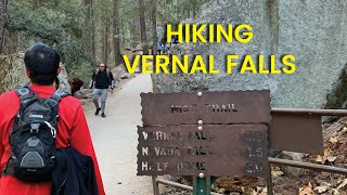 Hiking Vernal Falls after Ahwahnee brunch at Yosemite [upl. by Analli19]