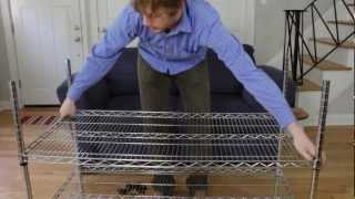 How to Assemble Wire Shelving Racks [upl. by Ardnossak]