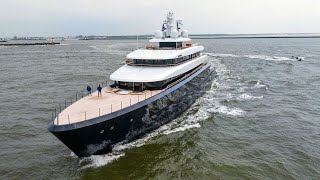 Feadship Drizzle having a first day of sea trials [upl. by Lenoj]