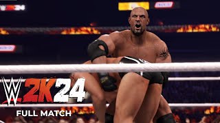 FULL MATCH Battle Royal  Sycho Sid vs Lesnar vs Goldberg vs Ryback vs JBL vs Gunther  WWE 2K24 [upl. by Enytnoel]