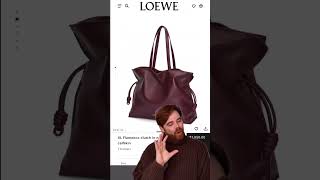 Loewe Extra Large Flamenco  Burgundy Bag Trend handbags [upl. by Acassej822]