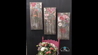 IOD Wander Transfer 3pc Barnwood Wall Art [upl. by Tsenrae]