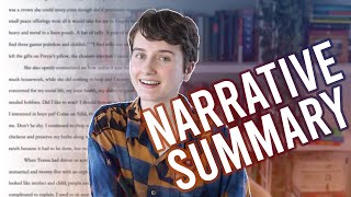 HOW TO WRITE NARRATIVE SUMMARY that’s actually interesting  theory tips amp examples [upl. by Hackney843]