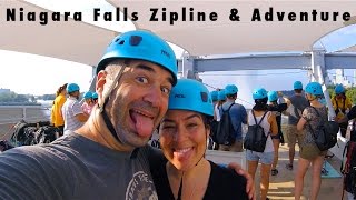 Niagara Falls Zipline amp Adventure Pass  Canada  HazardSports vLog 11 [upl. by Amaerd]