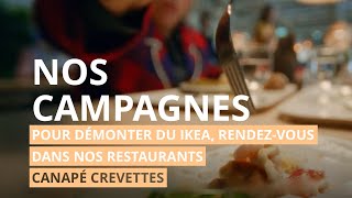 Pour démonter du IKEA rendezvous dans nos restaurants  Canapé crevettes [upl. by Atiz]