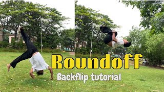 Roundoff back flips tutorial by Bimal Rana [upl. by Alten357]