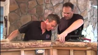 How to Seam Together Granite Slabs for Your Kitchen Countertop [upl. by Sarette]