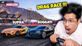 BEAST SUPRA VS BUGGATI CHIRON  DRAG RACE 🤑 [upl. by Norehs718]