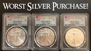 MS 70 Silver Eagles  The Worst Silver Purchase I Have Ever Made [upl. by Fu29]