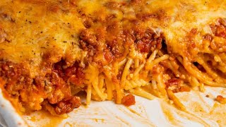 Baked Spaghetti Recipe 🤤 [upl. by Marder409]