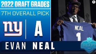 Giants take BEST TACKLE in draft in Evan Neal With No 7 Pick I 2022 NFL Draft Grades [upl. by Eeslehc]