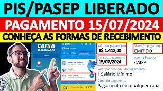 COMO SACAR O PISPASEP LIBERADO EM JULHO DE 2024 FORMAS DE RECEBIMENTO ABONO SALARIAL ANO BASE 2022 [upl. by Kafka]