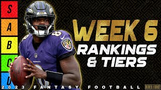 Top 16 QB amp TE Rankings  Week 6 Fantasy Football [upl. by Etnaled]