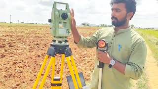 Land Surveying Telugu Total Station Survey chainsurveying telugu landsurvey survey surveyor [upl. by Thorlie921]