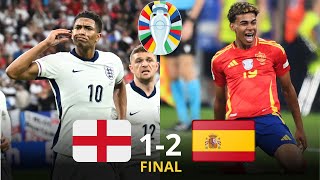 Spain vs England 21 Highlights  Euro Final 2024 [upl. by Itagaki]