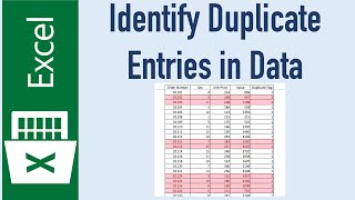 Find Duplicate Entries in Excel [upl. by Soluk]