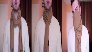 How To StyleWear A ScarfScarves 3 Ways For MenHow To TieWrap A Scarf For Guys [upl. by Georgeanne]