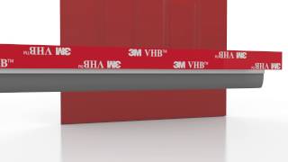 3M™ VHB™ Tape Application Animation Door Weatherstrip Attaching [upl. by Melicent]