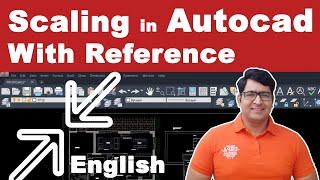 Scaling in Autocad with reference [upl. by Ahsilem]