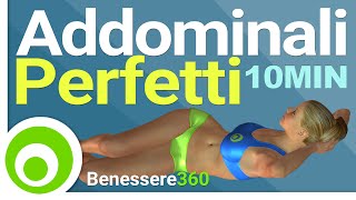 Addominali Perfetti in 10 Minuti  Esercizi a Casa [upl. by Julius]