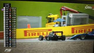 Villagomez Gray crash 2023 F3 Austria Sprint Race [upl. by Ihtraa]