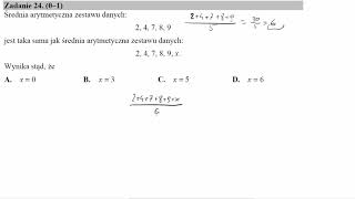 Średnia arytmetyczna zestawu danych 24789 jest taka sama jak średnia arytmetyczna zestawu danych [upl. by Darnall]