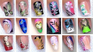 New Nails Art For Summer  Mix Color Nail Design  Nails Inspiration [upl. by Yasmeen]