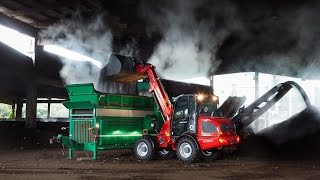 Weidemann – Radlader 2080 und 3080T Einsatz auf einem Recyclinghof [upl. by Iona]