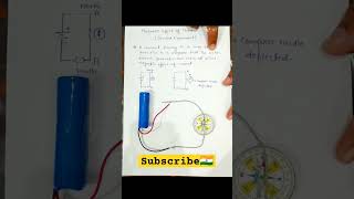 Oersted Practical Magnetic effect Magnet experimentMagnetism Electromagnetismclass10 varanasi [upl. by Hurwit]