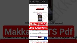 Makkar ielts Speaking Pdf Jan to April 2024 ieltsspeaking ielts [upl. by Eahsal825]