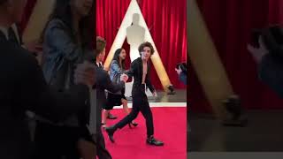 Timothée Chalamet at the 94th Academy Awards red carpet 2022 [upl. by Mcneely966]