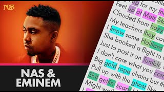 Nas amp Eminem on EPMD 2  Lyrics Rhymes Highlighted 274 [upl. by Lance]