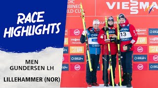 Highlights Men Gundersen LH Lillehammer 2023  FIS Nordic Combined World Cup 2324 [upl. by Ahsatsan]