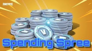 Spending 70000 VBucks in FORTNITE Spending Spree 16 [upl. by Ahselef48]