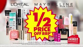 THE FOOTY FINALS 12 PRICE COSMETICS SALE IS ON NOW AT CHEMIST WAREHOUSE [upl. by Goldina]