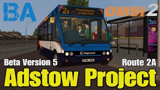 Adstow Project Beta 5  Route 2A  Optare Solo  OMSI 2 [upl. by Eeima]