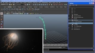 Controlling Joints with Dynamic Hairs in Maya [upl. by Sprage]