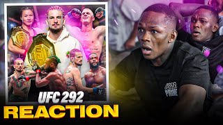 Israel Adesanya Reacts to Sean O’Malley’s INSANE Knock Out at UFC 292 [upl. by Rosemary511]