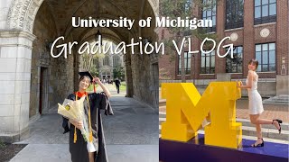 Umich VLOG  Commencement for Graduation Engineering Michigan Stadium Rackham Graduate [upl. by Ynaffyt710]