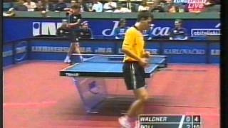 WaldnerTimo Boll Euro 2002 teamfinal [upl. by Ahselat]