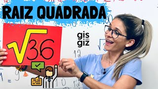 RAIZ QUADRADA 6 ANO  \ProfGis [upl. by Roy]