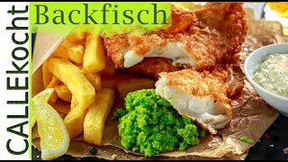 Backfisch mit Pommes oder quotFish amp Chipsquot ganz einfach selber machen [upl. by Yetac]