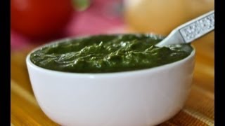 Green Chutney  Coriander and Mint Green Chutney  Chutney Recipes by Archanas Kitchen [upl. by Analem]